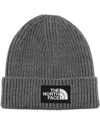 The North Face - Logo Box Cuffed Beanie - Lyst