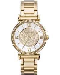 Michael Kors - Mk3332 Catlin Crystal Dial Ladies Watch, 38 Mm Stainless Steel - Lyst