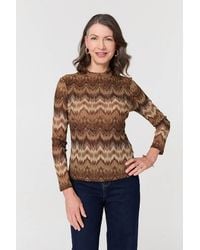 Izabel London - Sparkly Embellished High Neck Fitted Top - Lyst