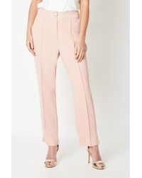 Wallis - Petite Split Detail Tapered Trousers - Lyst