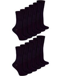 IOMI - 12 Pair Multipack Ladies Diabetic Bamboo Socks - Lyst