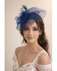 SVNX - Feather & Polka Veil Fascinator - Lyst