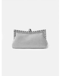Where's That From - Caroline Crystal Embellished Evening Clutch Bag - Lyst