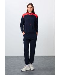TOMMY LIFE - Color-Blocked Fleece Tracksuit Set - Lyst