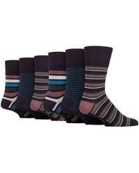 Gentle Grip - 6 Pack Non Elastic Loose Top Bamboo Socks - Lyst