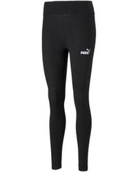 PUMA - S Essential Black Leggings - Lyst