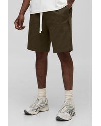 BoohooMAN - Tall Elasticated Waist Relaxed Fit Carpenter Shorts - Lyst
