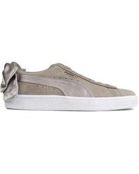 PUMA - Suede Bow Trainers - Lyst