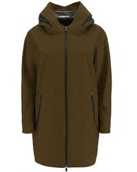 Herno - Jas Met Rits En Capuchon - Lyst