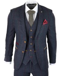 Paul Andrew - Herringbone Tweed Suit 3 Piece Peaky Blinders 1920S Tailored Fit - Lyst