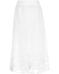 Dreimaster - Rock Damen Weiss - Lyst