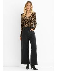 Gini London - Animal Wrap Jersey Bodysuit - Lyst