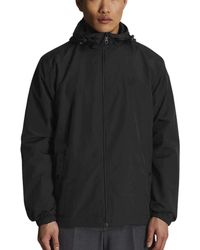 Lyle & Scott - Tonale Adelaar Gitzwart Softshelljack Met Ritssluiting En Capuchon - Lyst
