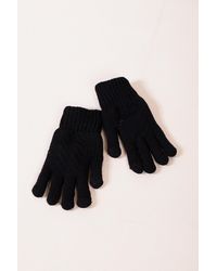 SVNX - Touch Screen Cable Knit Gloves - Lyst