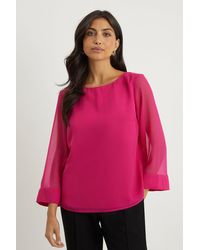 Wallis - Chiffon Top Overlay - Lyst