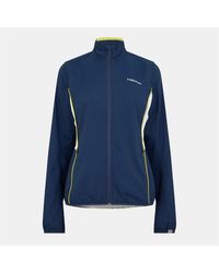 Head - Club Solid Patterned Full Zipper Track Jacket With Logo - Lyst