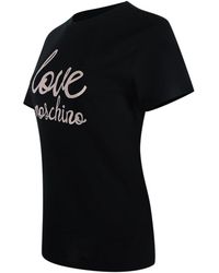 Moschino - Cursive Logo T-Shirt - Lyst