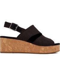 TOMS - Claudine Wedge Sandals - Lyst