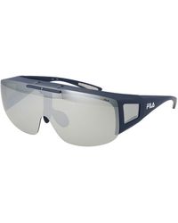 Fila - Blue Plastic Sunglasses - Lyst