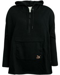 PUMA - Evo Half Zip Hooded Cape Pullover Hoodie Hoody 571661 01 A68E Textile - Lyst