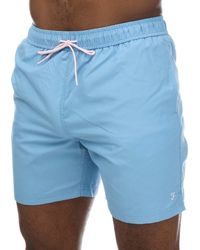 Farah - Owen Effen Zwemshort In Blauw - Lyst
