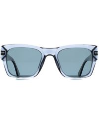 Persol - Square Transparent Ocean Dark Polarized Po3384S - Lyst