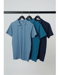 Threadbare - 3 Pack Regular Fit Short Sleeve Polo Shirt - Lyst