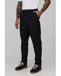 BoohooMAN - High Waisted Slim Tapered Tailored Trousers - Lyst