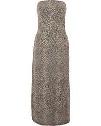 Raey - Leopard Jacquard Bandeau Dress - Lyst