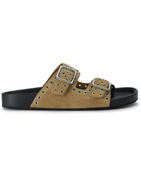 Steve Madden - Suede Abbot Sandals - Lyst