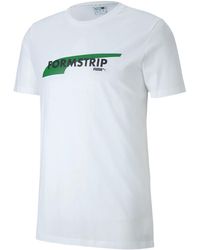 PUMA - Club Tee Graphic Logo Casual T-Shirt Top 597335 02 - Lyst
