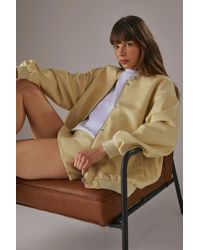 Warehouse - Pu Bomber Jacket Co Ord - Lyst