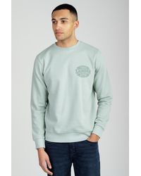 Tokyo Laundry - Printed Brushed Back Fleece Crew Neck Sweatshirt - Lyst