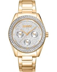 DKNY - Dk1L078M0025 Ladies Chambers Glitz Watch - Lyst