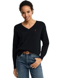 POLO CLUB - V-Neck Sweater Pullover18 - Lyst