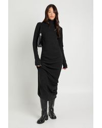 Boohoo - Tall Super Soft High Neck Knitted Maxi Dress - Lyst
