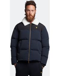 Lyle & Scott - Borg Collar Puffer Jacket - Lyst