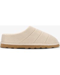 Clarks - Adyin Soft Cream Slippers - Lyst