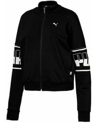 PUMA - Lange Mouw Zip Up Zwart Dames Rebel Track Jacket 855418 01 - Lyst