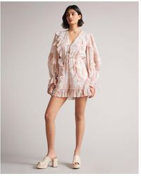 Ted Baker - Irvete Soft Ruffle Playsuit - Lyst