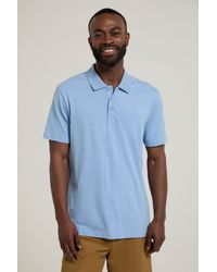 Mountain Warehouse - 'Cordyline' Textured Polo Sun Protection Button Neck Summer Tee Cotton - Lyst