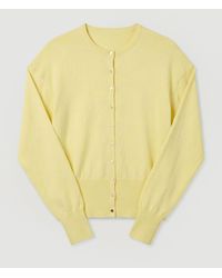 Karen Millen - Viscose Blend Knit Balloon Sleeve Cardigan - Lyst