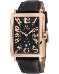 Gevril - Avenue Of America's 15201-2 Swiss Automatic Sellita Sw200, Genuine Leather Band - Lyst
