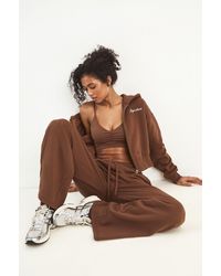 DSGN Studio - Script Embroidered Zip Through Hoodie - Lyst