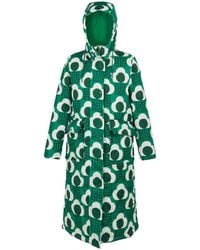 Regatta - Ladies Orla Kiely Rain Cloud Quilted Long Length Padded Jacket /Eden) - Lyst
