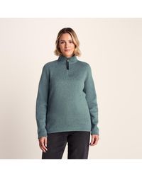 TOG24 - Pearson Knitlook Fleece Zipneck Mist Marl - Lyst