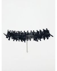 SVNX - Corded Zig Zag Ladder Effect Choker - Lyst