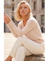 Roman - Petite Button Cuff Jumper - Lyst