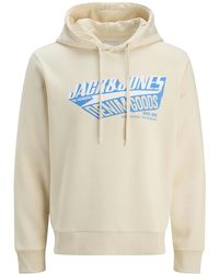 Jack & Jones - Printed Hoodie Logo Sweatshirt Pullover - Lyst
