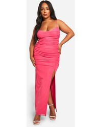 Boohoo - Plus Lace Power Mesh Bandage Dress - Lyst